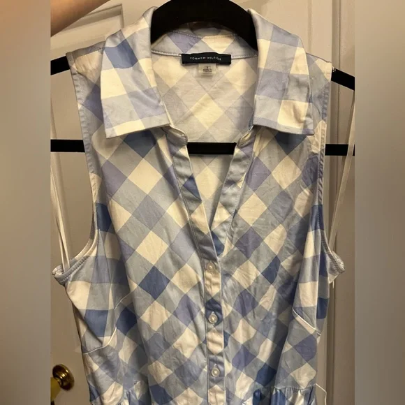 Tommy Hilfiger Blue Gingham Dress - Picture 3 of 4